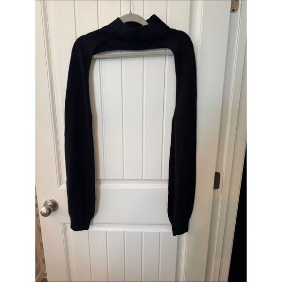 Tops - Black Cropped Sleeve Bolero Shrug